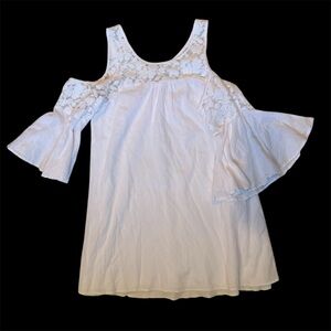 Women’s/Girls white lace mini dress Size M